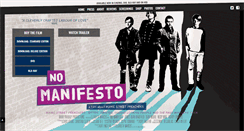 Desktop Screenshot of nomanifestofilm.com