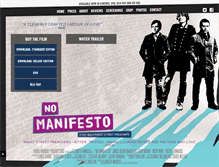 Tablet Screenshot of nomanifestofilm.com